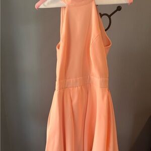 Peach Sleeveless Kids Dress